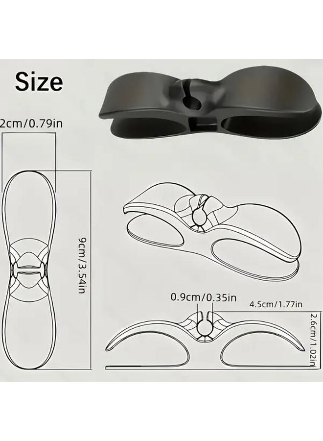 5pcs White Cable Organizer Winding Management Bracket For Kitchen Appliances Home Office - Image 4