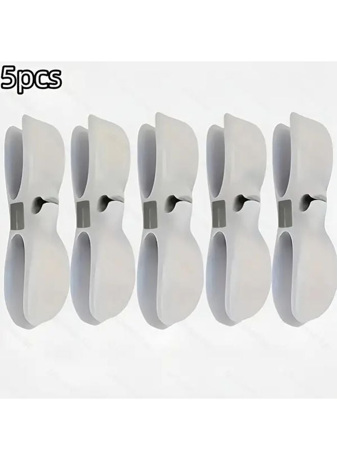 5pcs White Cable Organizer Winding Management Bracket For Kitchen Appliances Home Office - Image 1