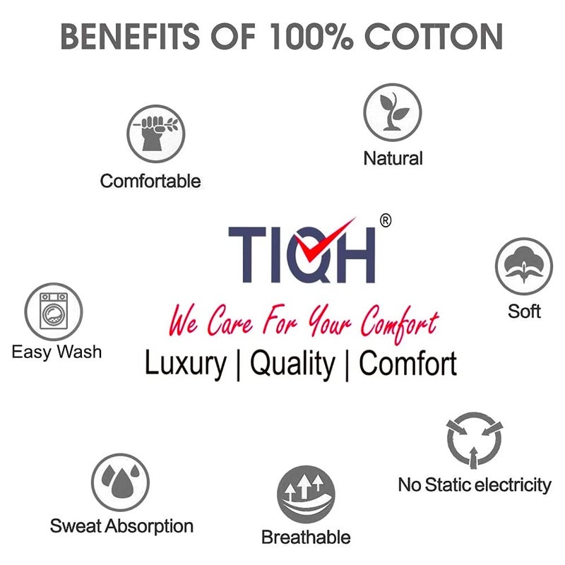 TIQH TIQH 100 Heavy Cotton Super Soft Summer Special Bed Reversible BlanketDuvetAC Comforter Light Weight AC Dohar Single Blue Carry  - Image 4