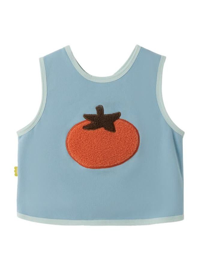 Papapapa Autumn Baby Boys And Girls Glutinous Cotton Reversible Fruit Vest Oatmeal Color Size 73 - Image 2