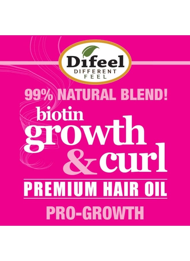 difeel - Biotin Growth & Curl Premium Hair Oil 7.1 Oz. - Image 1