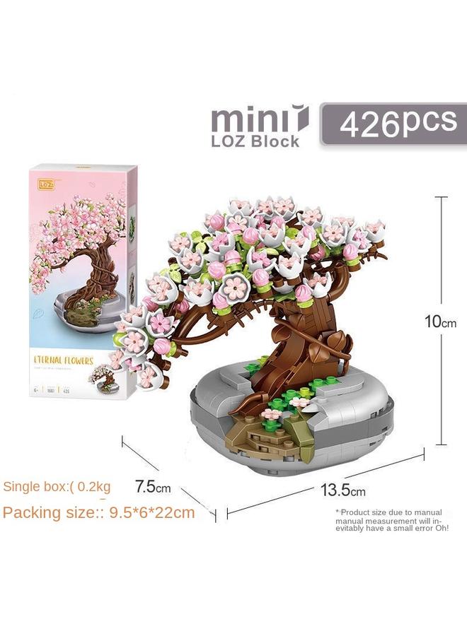 Bluejw Loz1657 Romantic Love Sea Small Particles Bouquet Building Blocks Hand Assembled Diy Toy Gift - Image 1