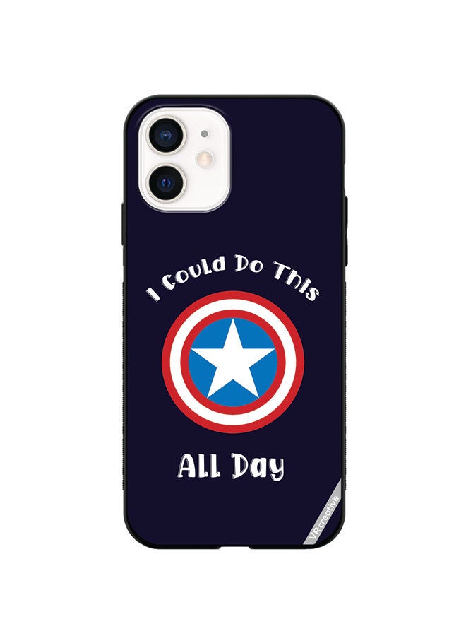 VR CREATIVE Protective Case Cover For Apple iPhone 12 mini Captain American Design Multicolour - Image 1