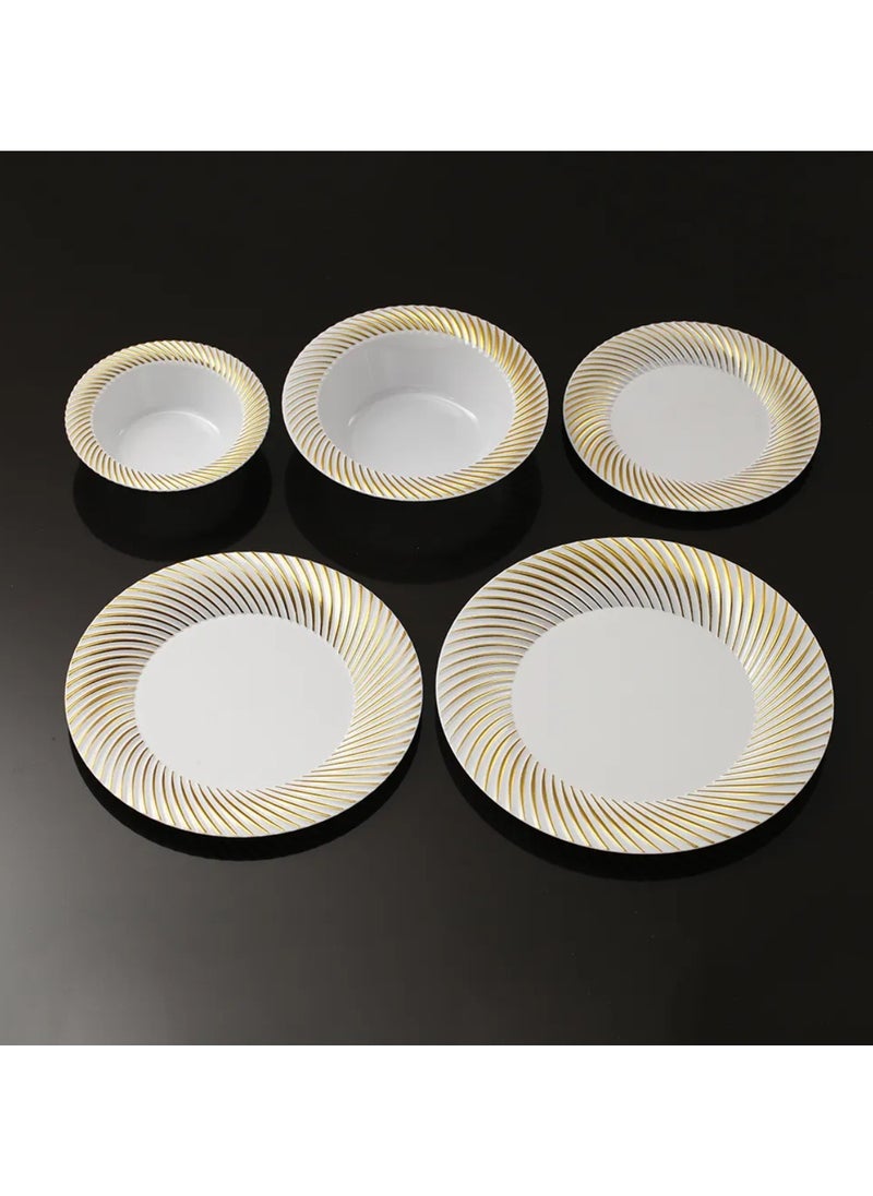 50 Pcs Silver Disposable Dinner ware Set for outing and  Guest  Sizes Plate 7inch(10Pcs), Plate 9 inch(10Pcs), Plate 10inch(10Pcs), Bowl 4inch(10Pcs), Bowl 7inch(10Pcs)   Plates Set. - pzsku/Z2CB3C160E3F43C68B390Z/45/_/1733317794/078e1778-870b-4274-abba-b51237cc5430