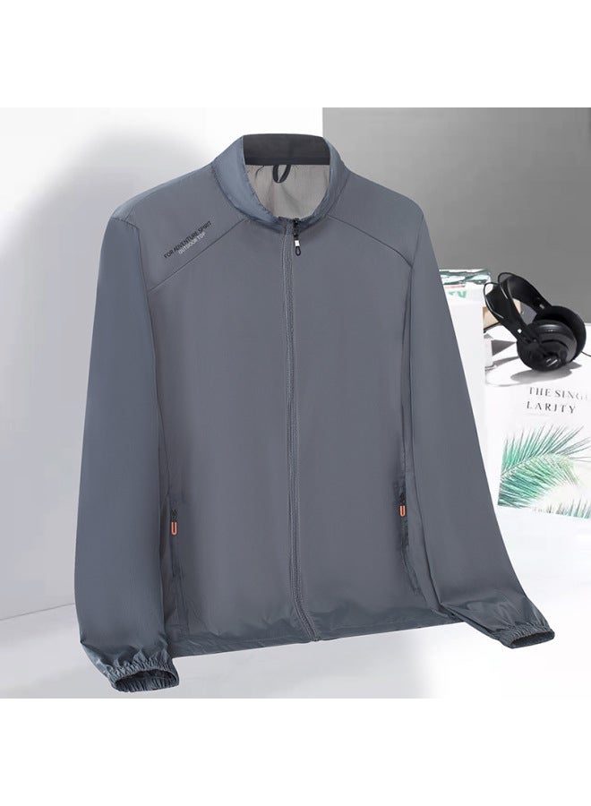 Song Feng Ya Sun Protection Clothing Men's Summer Casual Thin Breathable Ice Silk Sun Protection Clothing Outdoor Fishing Riding Quick-drying Sportswear Trendy - Image 1