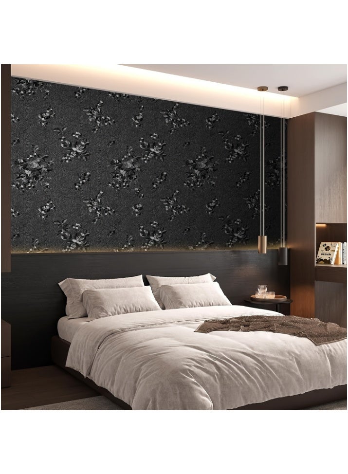 ورق حائط زهري منقوش ذاتي اللصق | مقاوم للماء وقابل للإزالة | تجميل المنزل - Image 3