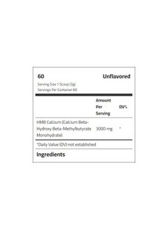 Body Builder Body Builder Lean HMB, Hydroxy Beta-Methyl butyrate-Support Muscle Recovery and Strength, Unflavored, 60 Servings  - Image 2