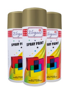 3 Piece Spray Paint Set Rose Gold 400ml