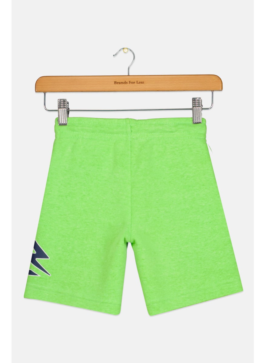 Nike 3Brand by Russell Wilson - Kids Boy Sportswear Fit Brand Logo Training Shorts, Green - Image 1
