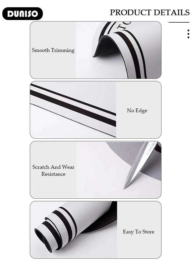 DUNISO Diatom Mud Bath Mat Set Bathroom Kitchen Rug Mat Extra Soft and Absorbent Bath Rugs Non-Slip Quick Drying Floor Bath Tub Mat for Bathroom Floor Tub and Shower 50*80CM+50*160CM - Image 4