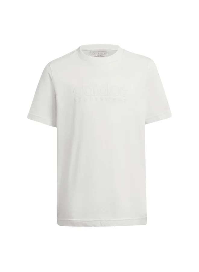Adidas adidas J Szn Gfx Tee White Training T-Shirts 7-8Y