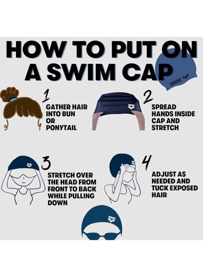 أرينا طقم نظارات السباحة مع قبعة – مضاد للضباب وواقٍ من الأشعة فوق البنفسجية، مانع لتسرب الماء ومريح - Image 5