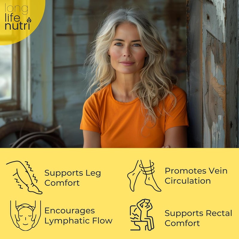 LongLifeNutri Diosmin 1000mg Advanced Formula  240 Capsules for Circulatory Health Support 4Month Supply NonGMO Made in USA  Daily Wellness Supplement - Image 4