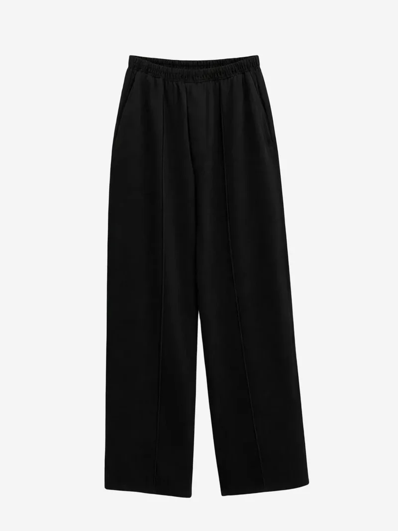 ميكسراي MIXRAY Elastic Waist Palazzo Pants