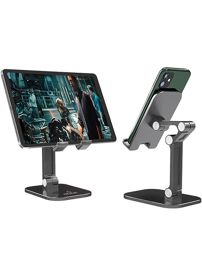 PROMASS Phone Stand Adjustable Mobile Phone Holder Desktop Tablet Mount Compatible with iPhone 12/12 Pro Max 11 Pro Max XS XR, iPad Pro, Galaxy S20 Ultra S10 Plus S9 Note 10 Note 9, Tablets - Image 1