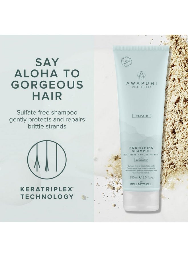 Awapuhi Wild Ginger Awapuhi Wild Ginger by Paul Mitchell Nourishing Shampoo, Ultra Rich, Color-Safe Formula, For Dry, Damaged + Color-Treated Hair, 8.5 fl. oz.  - Image 4