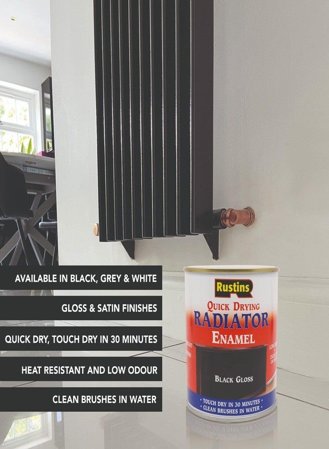 Rustins Quick Drying Radiator Enamel Satin 1L - Image 4