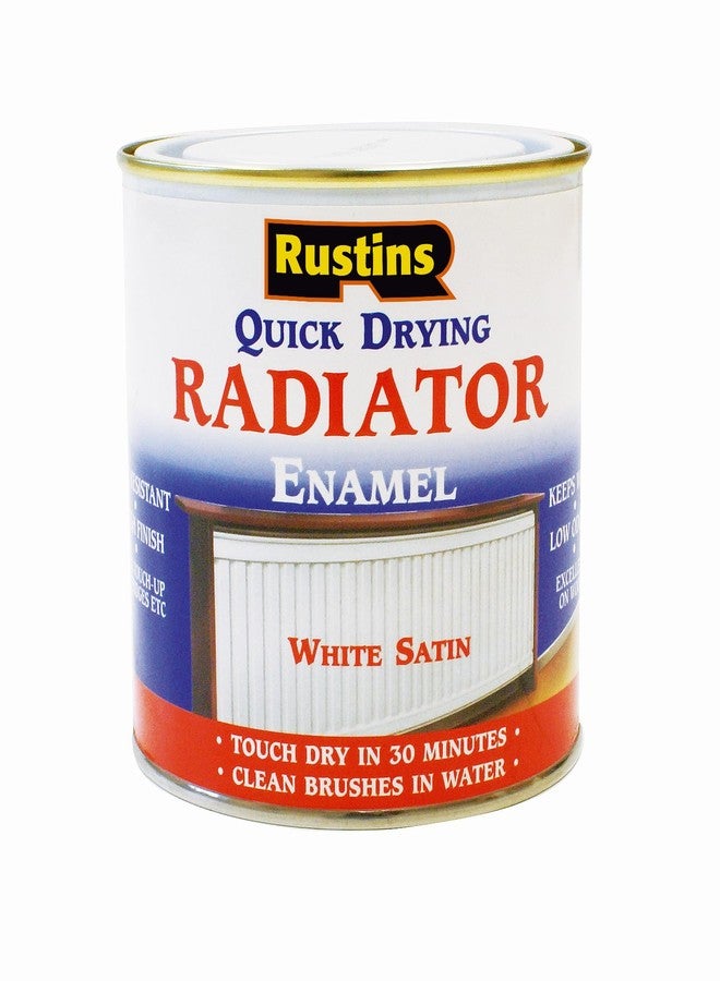 Rustins Quick Drying Radiator Enamel Satin 1L - Image 1