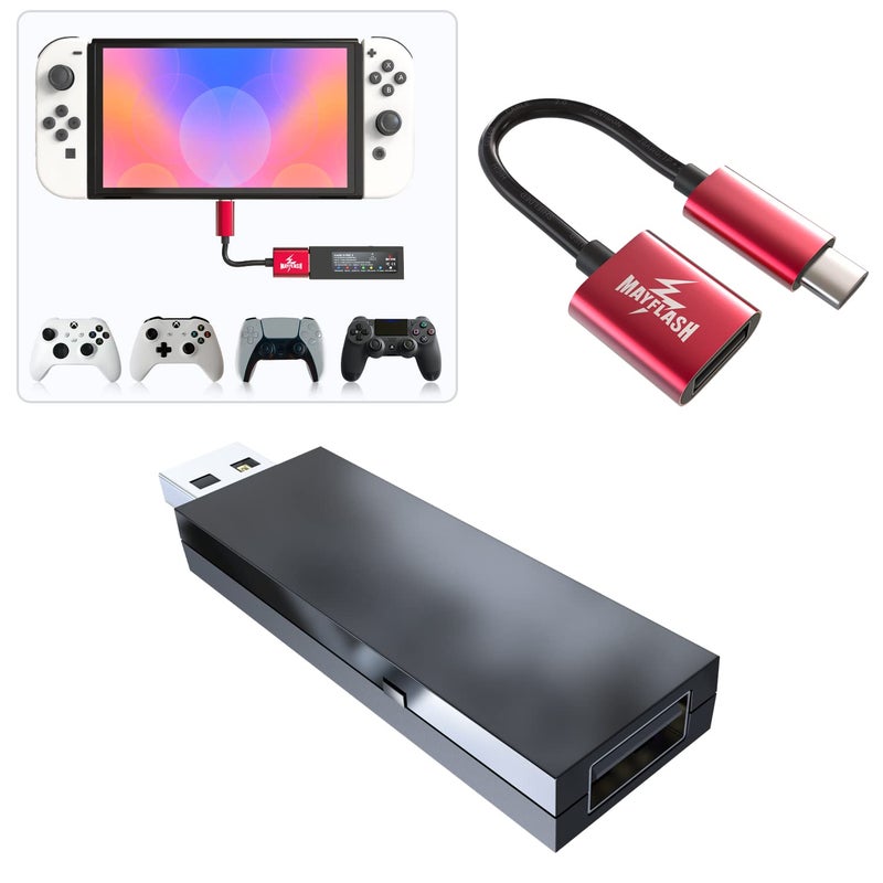 MAYFLASH Magic-S PRO 2 Wireless Bluetooth USB Adapter for PS4, Switch/Switch 2, macOS, Windows, Raspberry Pi, Compatible with Xbox Series X & S Controller, Xbox One Bluetooth, PS5 Controller and More - Image 3