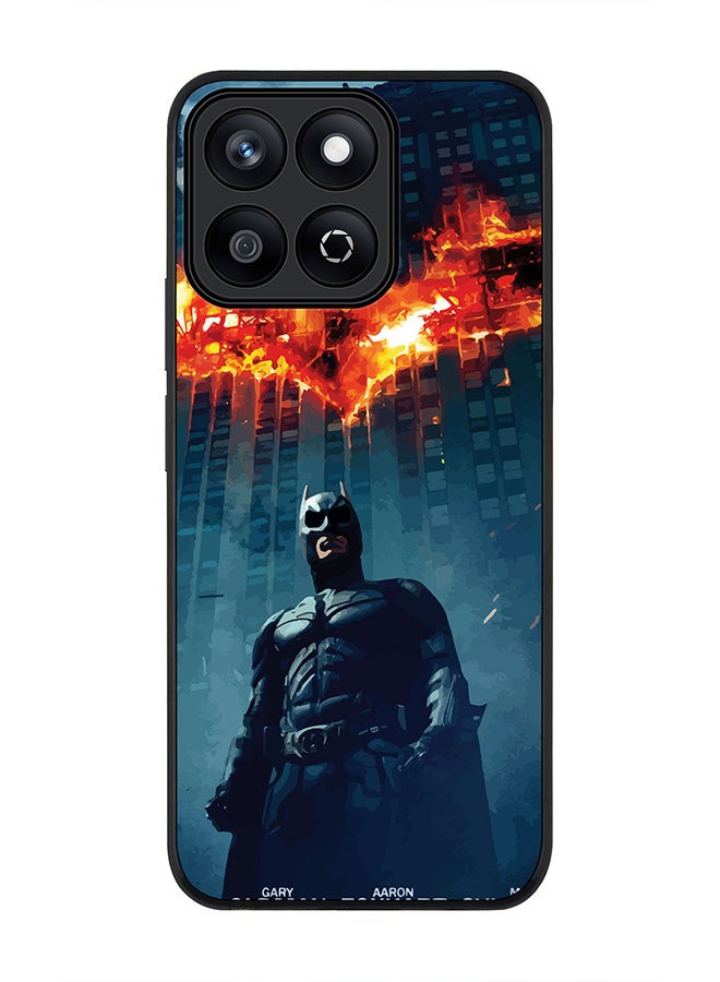 Stylizedd For Honor X7c 4G Case,Slim fit Camera Protection, Shockproof Thin Phone cover  - Burning Batman - Image 1