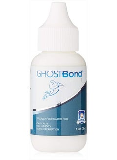 GHOSTBOND Platinum Water Resistant Wig Glue for Extreme Heat - 1.3oz - Hair Replacement Adhesive for Poly and Lace Wigs. Invisible Bonding Hair Glue - Strong Hold Lace Front Glue
