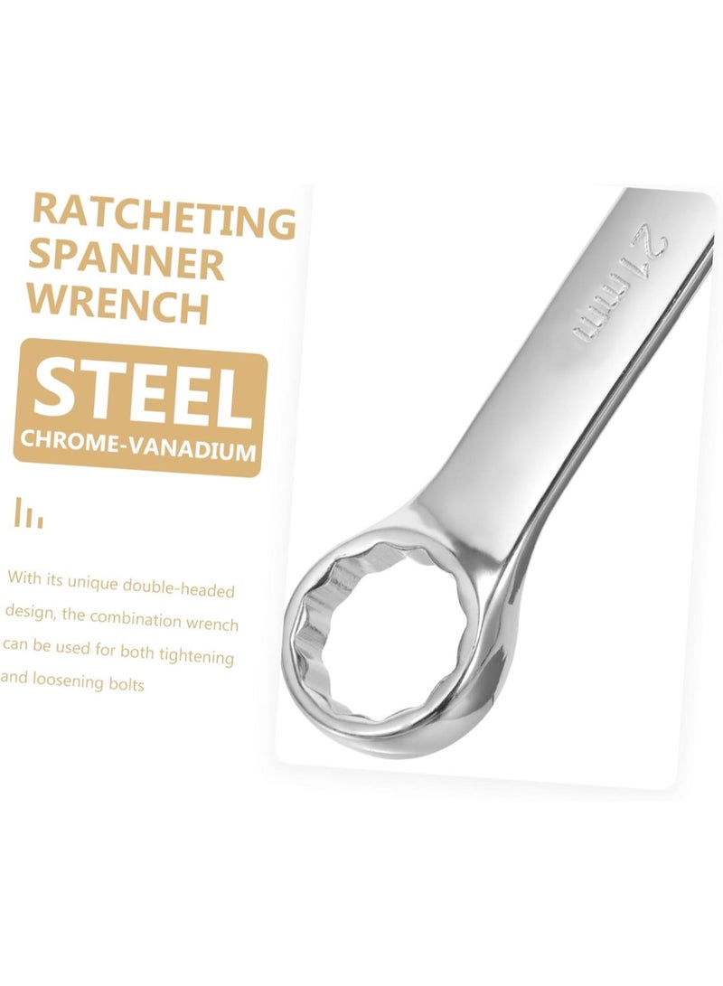 GGOOT 1pcs Ratchet Wrench Open End Spanner Heavy Duty Hand Tool for Automotive and Hardware Repairs Compact Multi-Functional Design for Easy Use and Portability - Image 5