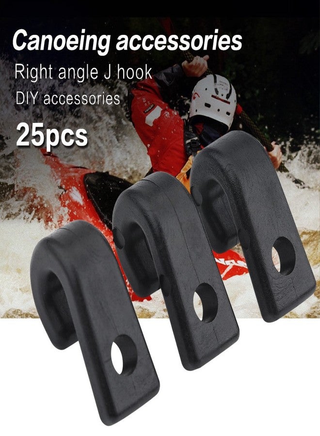 Keenso Kayak Bungee Hooks, 25 Pcs Nylon Bungee Cord Hooks Tie Down Hook Accessories for Kayak Canoe Cord Canoes Boats - Image 5