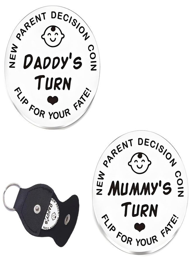 ITXIYC New Parents Decision Coin Baby Gifts for Mom and Dad,Gifts for Pregnant Women,Christmas Birthday Halloween Thanksgiving Gift (Parents Decision Coin) - Image 1