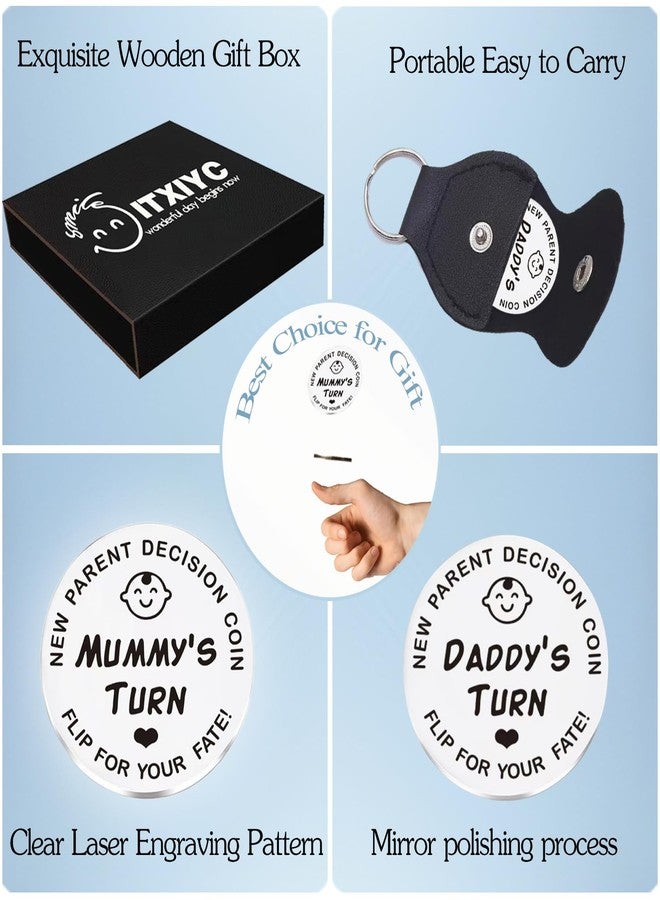 ITXIYC New Parents Decision Coin Baby Gifts for Mom and Dad,Gifts for Pregnant Women,Christmas Birthday Halloween Thanksgiving Gift (Parents Decision Coin) - Image 3