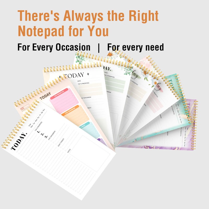 Forvencer To Do List Notepad (6.5 x9.8), To Do List Notebook for Work, Undated Daily Planner Organizer for Tasks Checklist & Goal Planning, To Do List Perfect for Office, School, Cute - Image 2