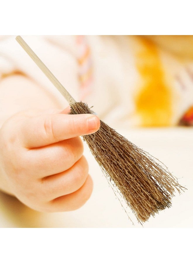 Toyvian Whisk Broom Dollhouse Miniature Broom Witches Prop Broom Mini Broom Costume Hangings Decorations Dollhouse Accessories Party Supplies Micro Landscape Decor 5 Pieces Outdoor Broom - Image 3