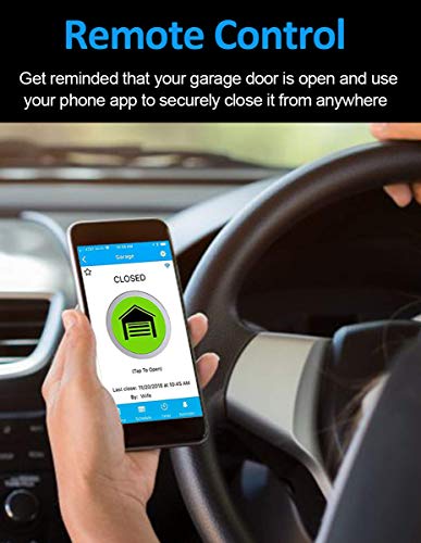 Aubric Smart WiFi Garage Door Opener Remote Controller, Smartphone App Control, Compatible with Alexa, Google Assistant and IFTTT, No Hub Required - Image 2