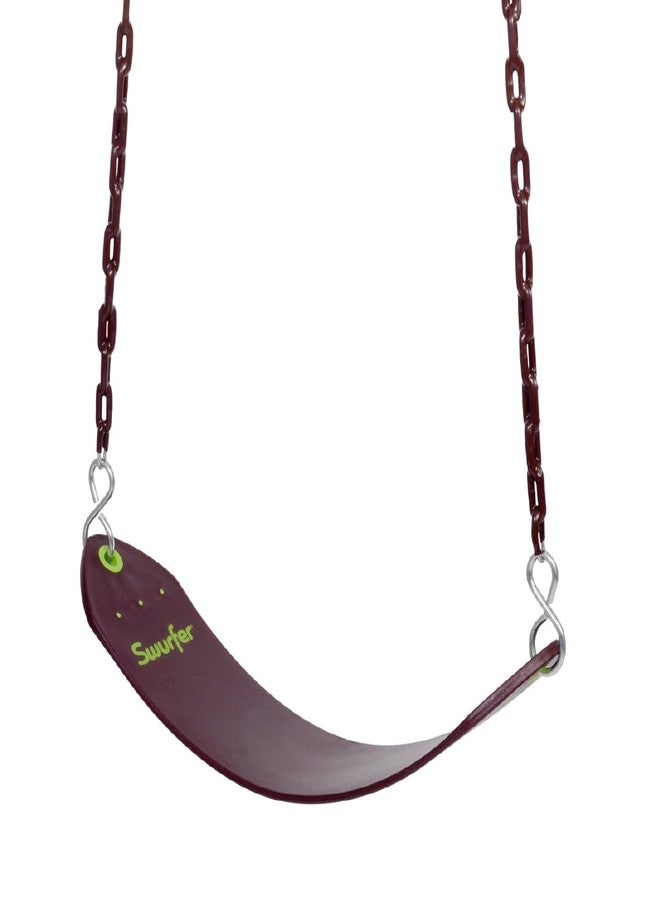Swurfer Tree Outdoor Swing Set Swings - Playground Swing Seat Replacement, Swing Set Accessories, Easy Installation, Comfortable Heavy Duty Rubber Coated Chains, Weather Resistant, Ages 4 and Up - Image 1
