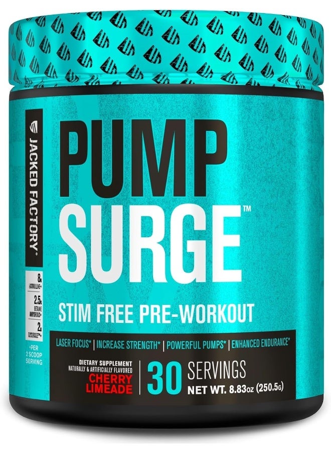 Jacked Factory Caffeine-Free Pump & Nootropic Pre Workout Supplement - Image 1