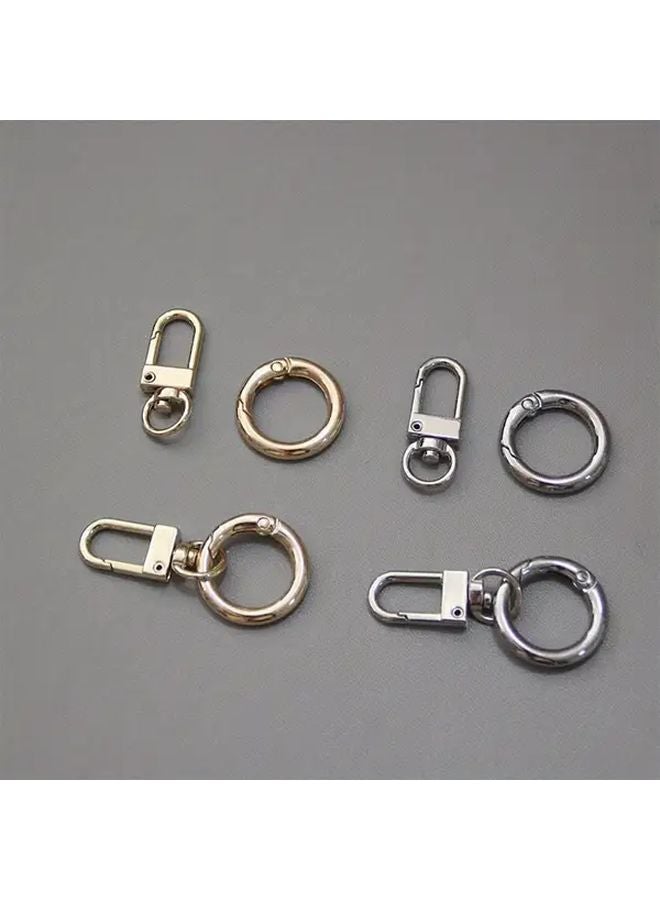 Golden Circle Ring Swivel Trigger Clasp Spring Hook Strap Clip Loop Bag Belt Buckle - Image 4