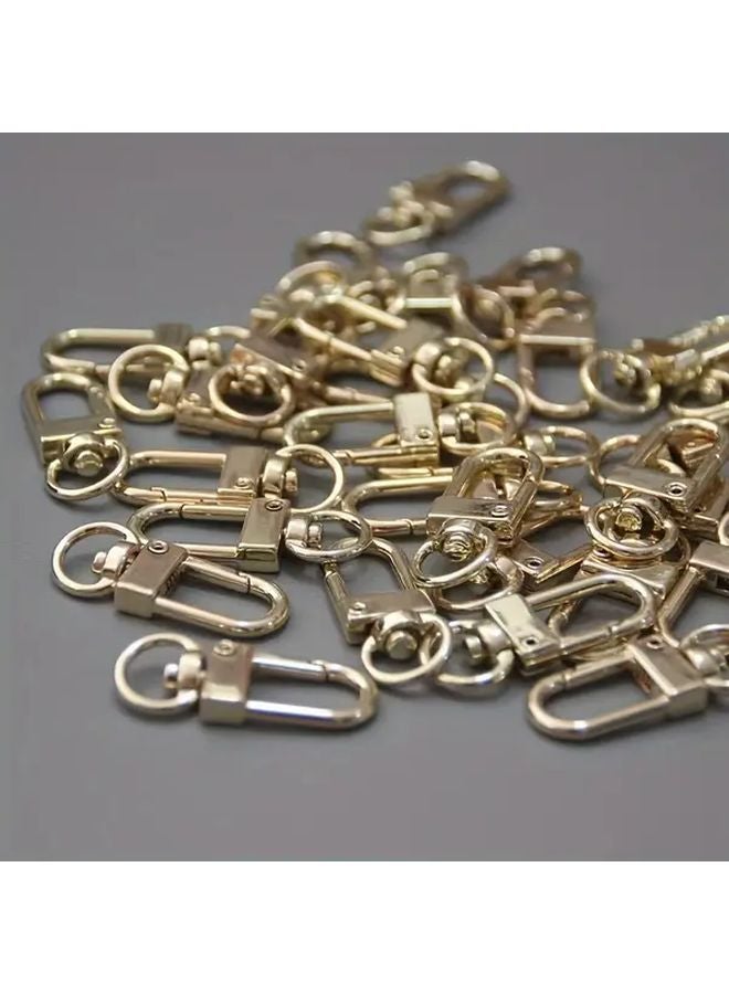 Golden Circle Ring Swivel Trigger Clasp Spring Hook Strap Clip Loop Bag Belt Buckle - Image 3