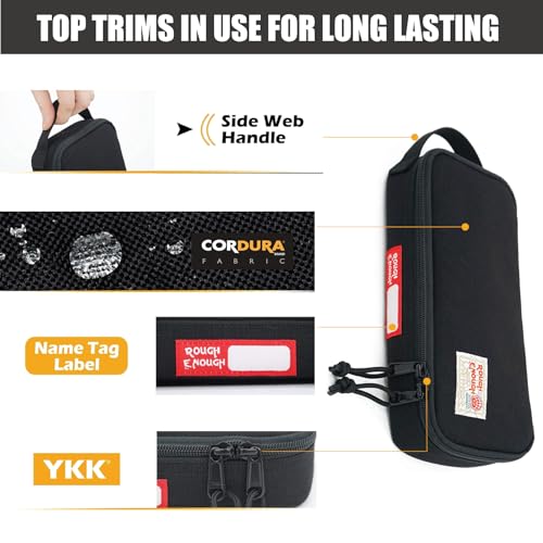 RE ROUGH ENOUGH Rough Enough Small Tool Bag Pouch Box EDC Organizer Storage Case for Accessories with Zipper Portable Handle - Image 5