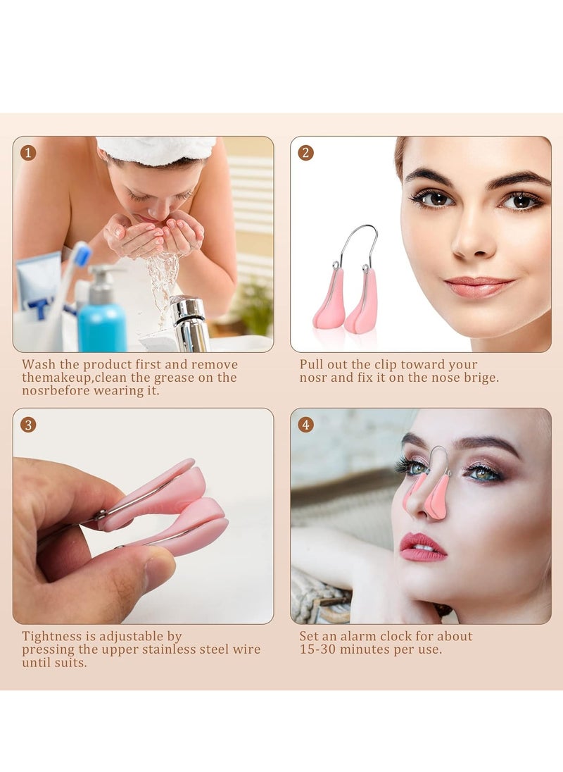 Najwa FERNIDA Nose Shaper Clip, Soft Silicone Nose Slimmer Rhinoplasty Device Nose Up Lifting Pain-Free Nose Bridge Straightener Corrector  - Image 2