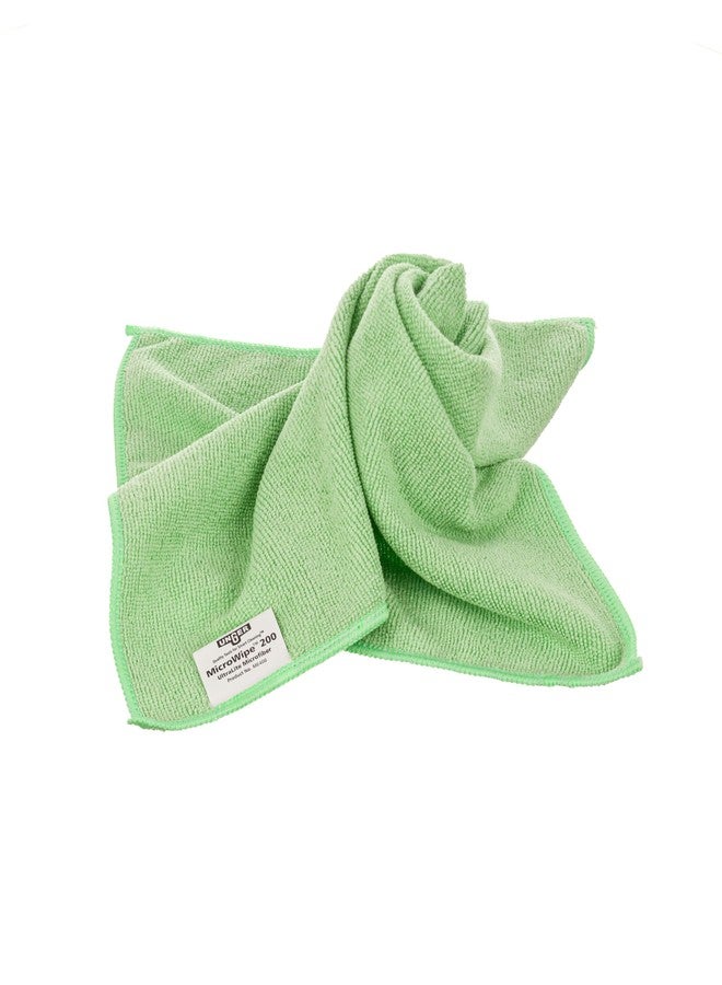 أنجر مناديل تنظيف مايكرووايب™ 200 من أونجر كوميرشال، فائقة النعومة، 16 بوصة × 16 بوصة، لون أخضر، عبوة من 10 قطع - مثالية لإزالة الغبار الخفيف والتنظيف الرطب ME400 - Image 5