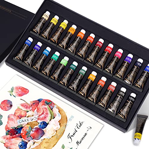 Paul Rubens Artist Watercolor Paint Set,24 * 5 ml Vibrant Colors, Watercolor Tubes for Profesional Artists&Hobbists, Art Supplies for Watercolor Painting, Comic, Illustration, Decoration - Image 1