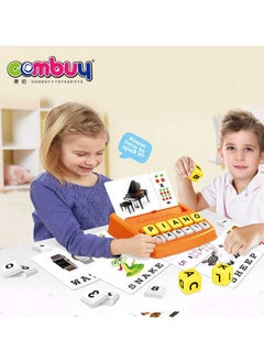 Combuy Matching Letter Game - Fun Educational Toy for Kids, Learn English with 60 Word Cards, 8 Letter Blocks, Interactive Learning for Children  - Image 4