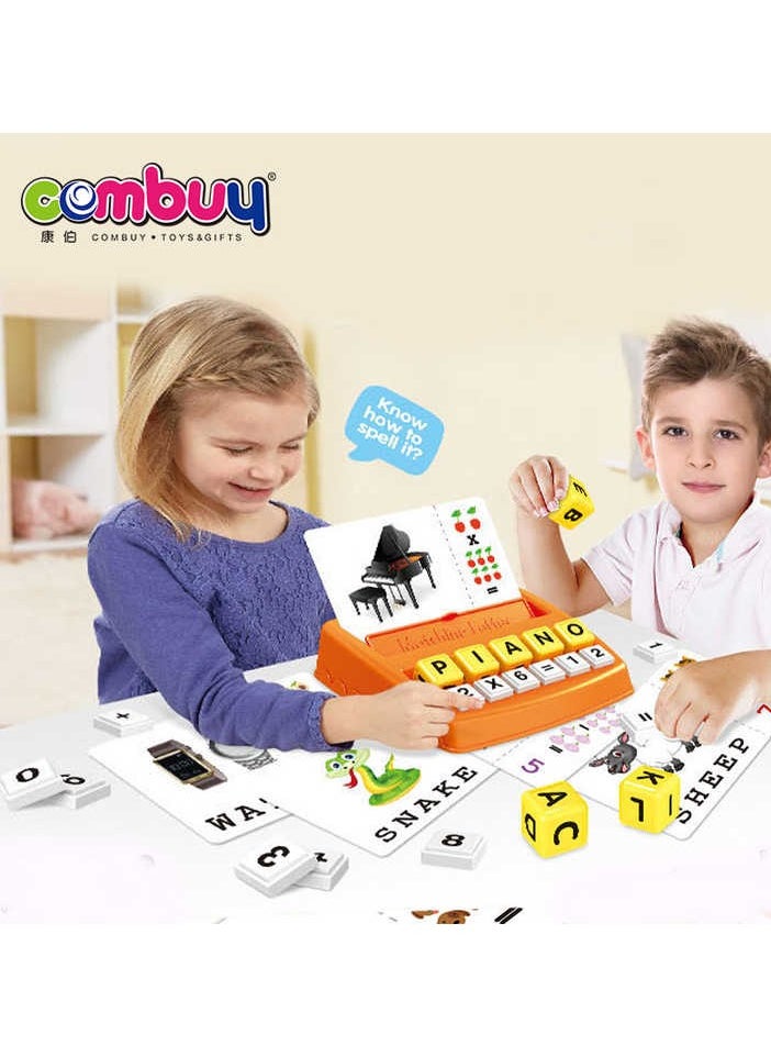 Combuy Matching Letter Game - Fun Educational Toy for Kids, Learn English with 60 Word Cards, 8 Letter Blocks, Interactive Learning for Children  - Image 4