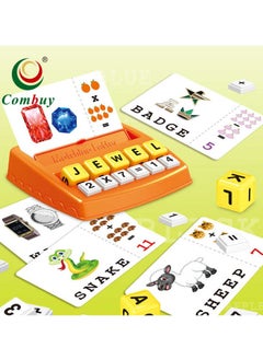 Combuy Matching Letter Game - Fun Educational Toy for Kids, Learn English with 60 Word Cards, 8 Letter Blocks, Interactive Learning for Children  - Image 5