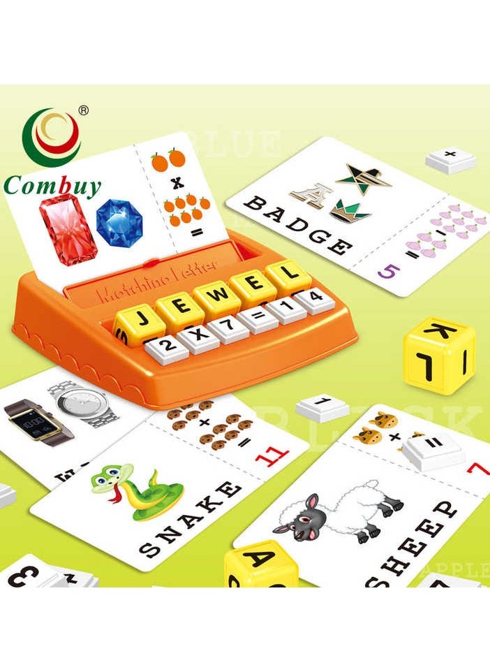 Combuy Matching Letter Game - Fun Educational Toy for Kids, Learn English with 60 Word Cards, 8 Letter Blocks, Interactive Learning for Children  - Image 5
