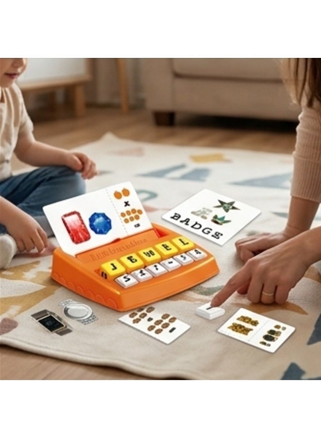 Matching Letter Game - Fun Educational Toy for Kids, Learn English with 60 Word Cards, 8 Letter Blocks, Interactive Learning for Children - Image 4
