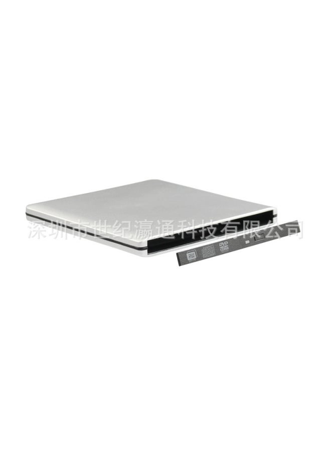 9.5mmsata Drive To USB3.0 Drive Box NOTEBOOK DVD Blu-ray Burner External Shell-Color:Silver  - Image 3