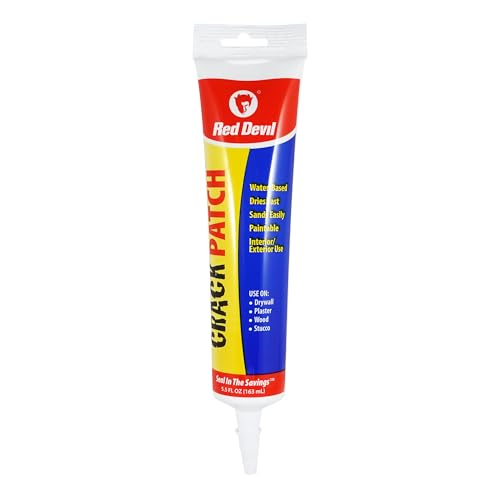 Red Devil 0805 Crack Patch Premium Acrylic Spackling, 5.5 Oz. Squeeze Tube, White - Image 2
