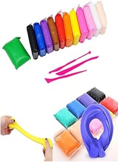 vGRASSP VGRASSP Super Light DIY Soft Creative Colorful Playing Clay Art & Craft Dry Clay Fun Toy Kit Children Educational Toy for Crafts Stress Relief Mud Toy for Kids Pack of 3 