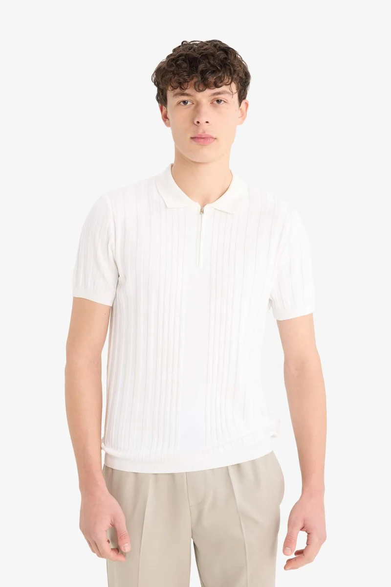 DeFacto Standard Fit Knitwear Polo T-Shirt
