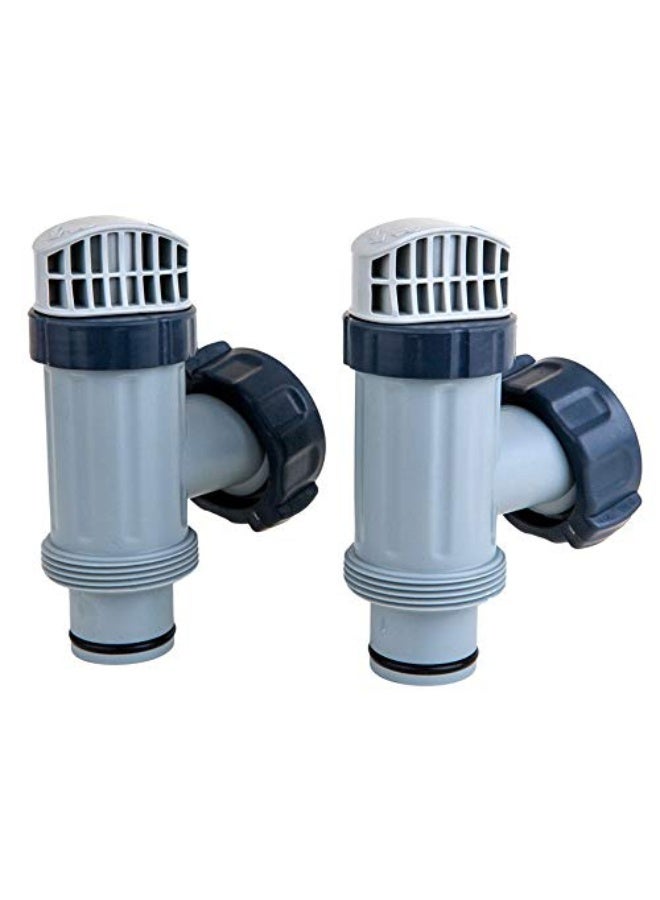 INTEX Antix above-ground piston valves with gaskets and nuts + hose adapters (2 each)  - Image 2